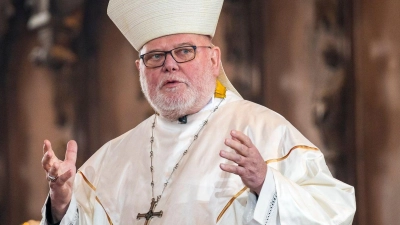Reinhard Kardinal Marx, Erzbischof von München und Freising, spricht ein Grußwort. (Foto: Daniel Vogl/dpa)
