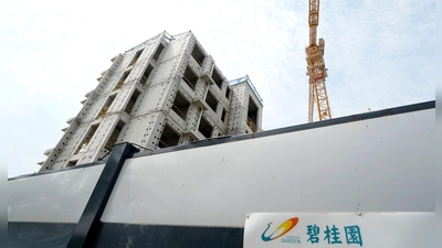 Die Aktienpapiere des chinesischen Bauträgers Country Garden werden vorläufig nicht mehr an der Börse in Hongkong gehandelt. (Foto: Ng Han Guan/AP/dpa)