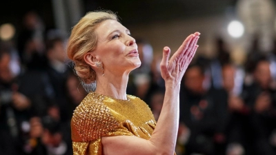 Cate Blanchett bei der Premiere ihres Films „Rumours“ in Cannes. (Foto: Scott A Garfitt/Invision/AP)