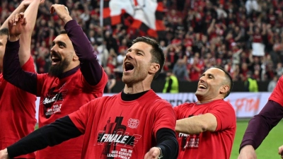 Bayer Leverkusen will nun auch den Titel in der Europa League gewinnen. (Foto: Federico Gambarini/dpa)