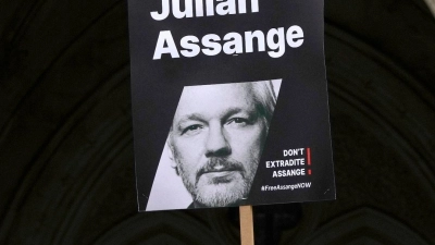 Zahlreiche Menschenrechtsorganisationen, Journalistenverbände, Künstler und Politiker fordern Assanges sofortige Freilassung. (Foto: Kirsty Wigglesworth/AP/dpa)