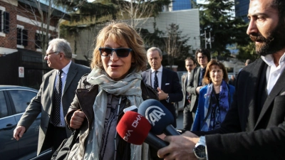 Agnes Callamard bei einem Interview in Istanbul im Januar 2019. (Foto: Cemal Yurttas/DHA/AP/dpa)