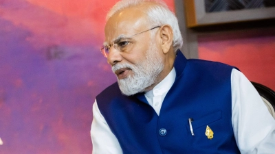 Will die Sommerspiele 2036 nach Indien holen: Premierminister Narendra Modi. (Foto: Christoph Soeder/dpa/Archivbild)