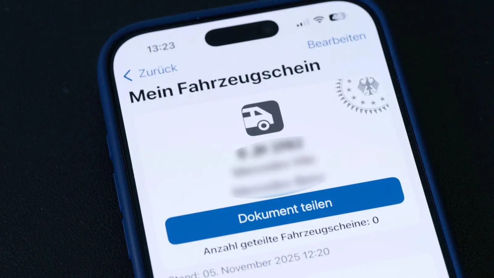 Das ist die neue App, in einer Testversion. (Foto: Jens Dudziak/dpa)