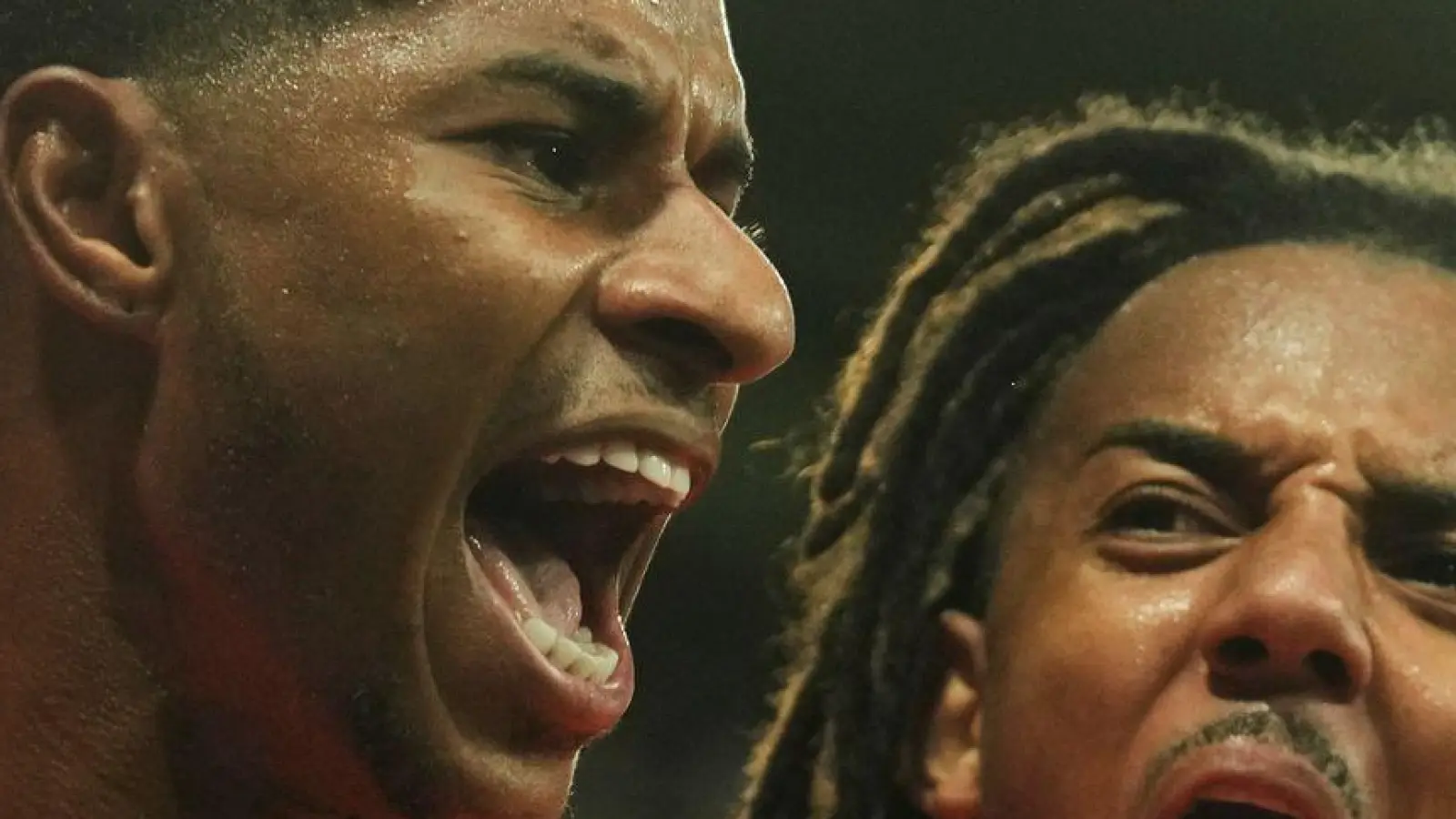 Marcus Rashford (links) traf doppelt für den FC Barcelona (Foto: Jon Super/AP/dpa)