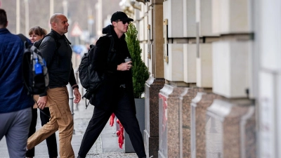 Die US-Delegation traf am Vormittag in Berlin ein.   (Foto: Kay Nietfeld/dpa)