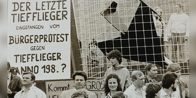Der Protest gegen den Tieffluglärm ging quer durch alle Altersgruppen. (Archivbild: Sebastian Haberl)