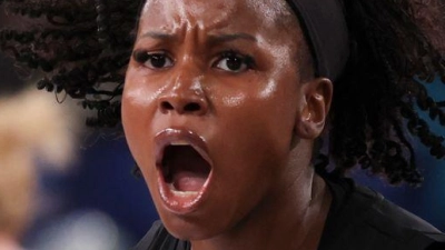 Alexis Peterson und die deutschen Basketballerinnen stehen im EM-Viertelfinale. (Foto: Christian Charisius/dpa)