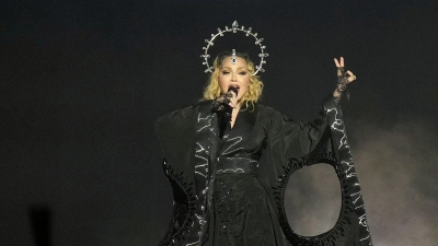 Madonna Anfang Mai auf „The Celebration Tour” am Strand der Copacabana. (Foto: dpa)