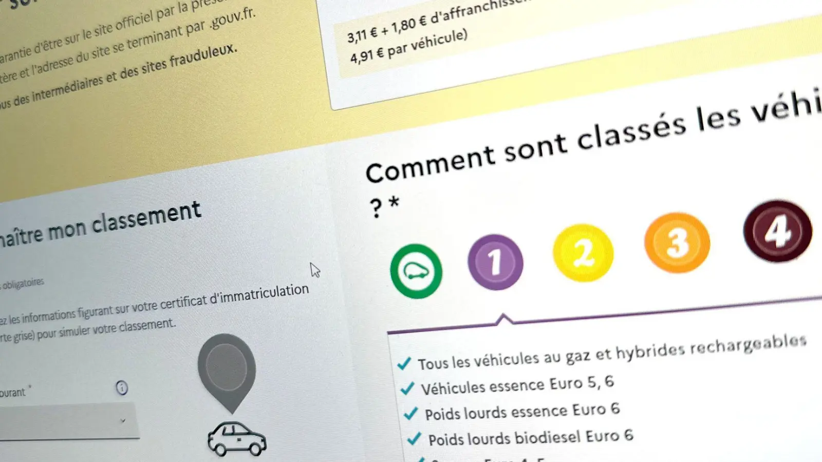 Plakette nötig? In Frankreich ist etwa die Crit’Air-Umweltplakette in mehreren Städten Pflicht. (Foto: Zacharie Scheurer/dpa-tmn)