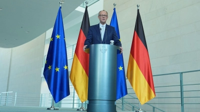 Der Weg zum Frieden im Iran ist kein einfacher, betont Kanzler Friedrich Merz. (Foto: Michael Kappeler/dpa)