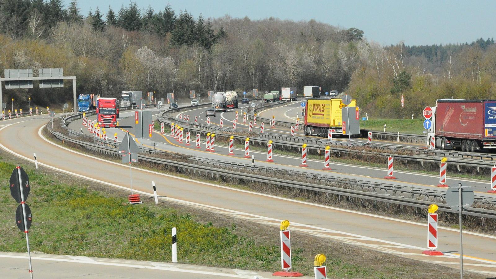 A6 bei Feuchtwangen in wenigen Tagen sechsstreifig – aber nächste Bauphase ...