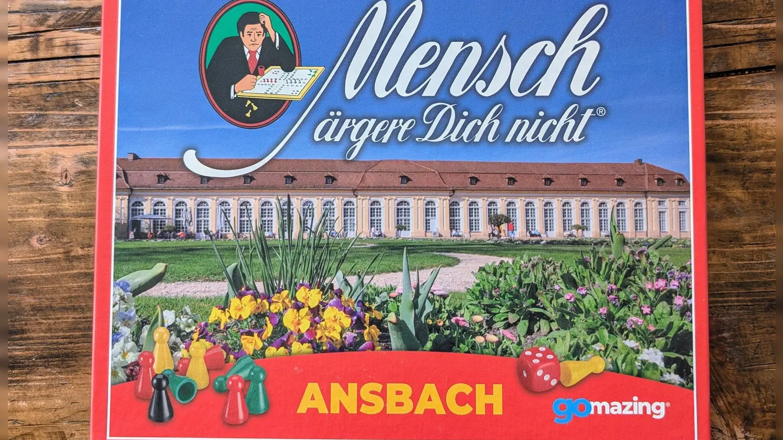 So in etwa könnte das Design für die Ansbach-Edition des klassischen Brettspiels „Mensch ärgere Dich nicht” aussehen. (Foto: gomazing)