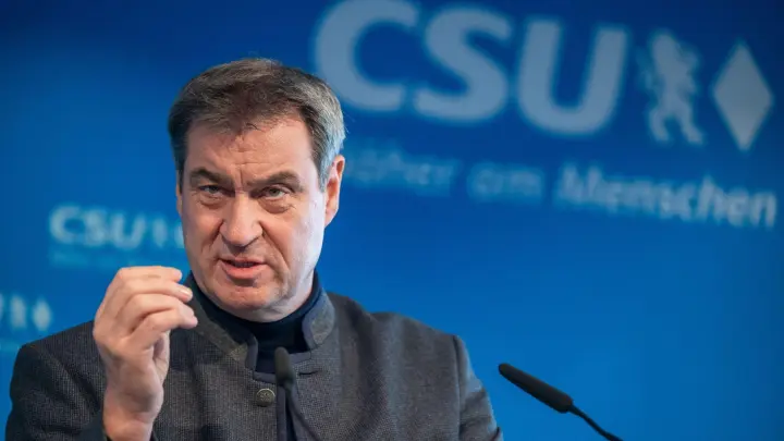 Die Wahlrechtsreform der Ampel erzürnt vor allem die CSU: Bayerns Ministerpräsident Markus Söder. (Foto: Peter Kneffel/dpa)