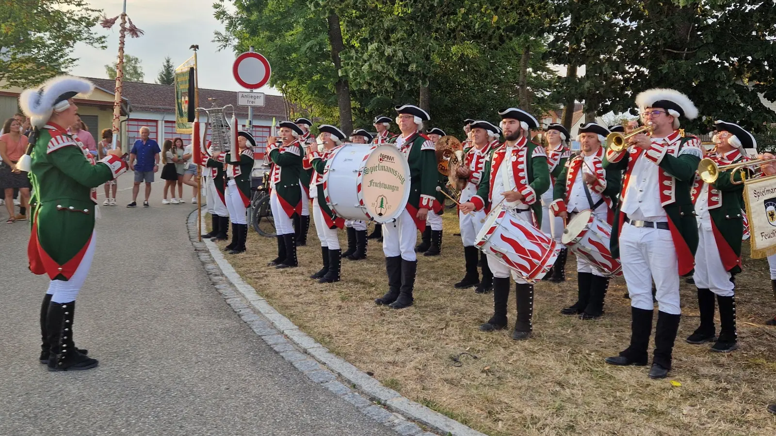 Zur Eröffnung der Kirchweih in Schnelldorf spielt wieder der Spielmannszug Feuchtwangen. (Foto: Friedrich Strohmeier)