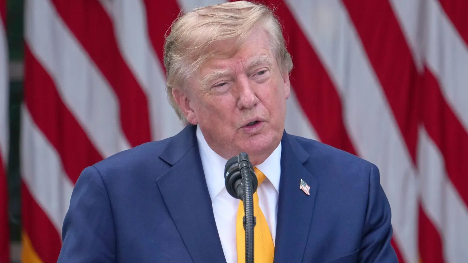 Trump hat eine neue Idee für eine Umbenennung (Archivbild). (Foto: Alex Brandon/AP/dpa)