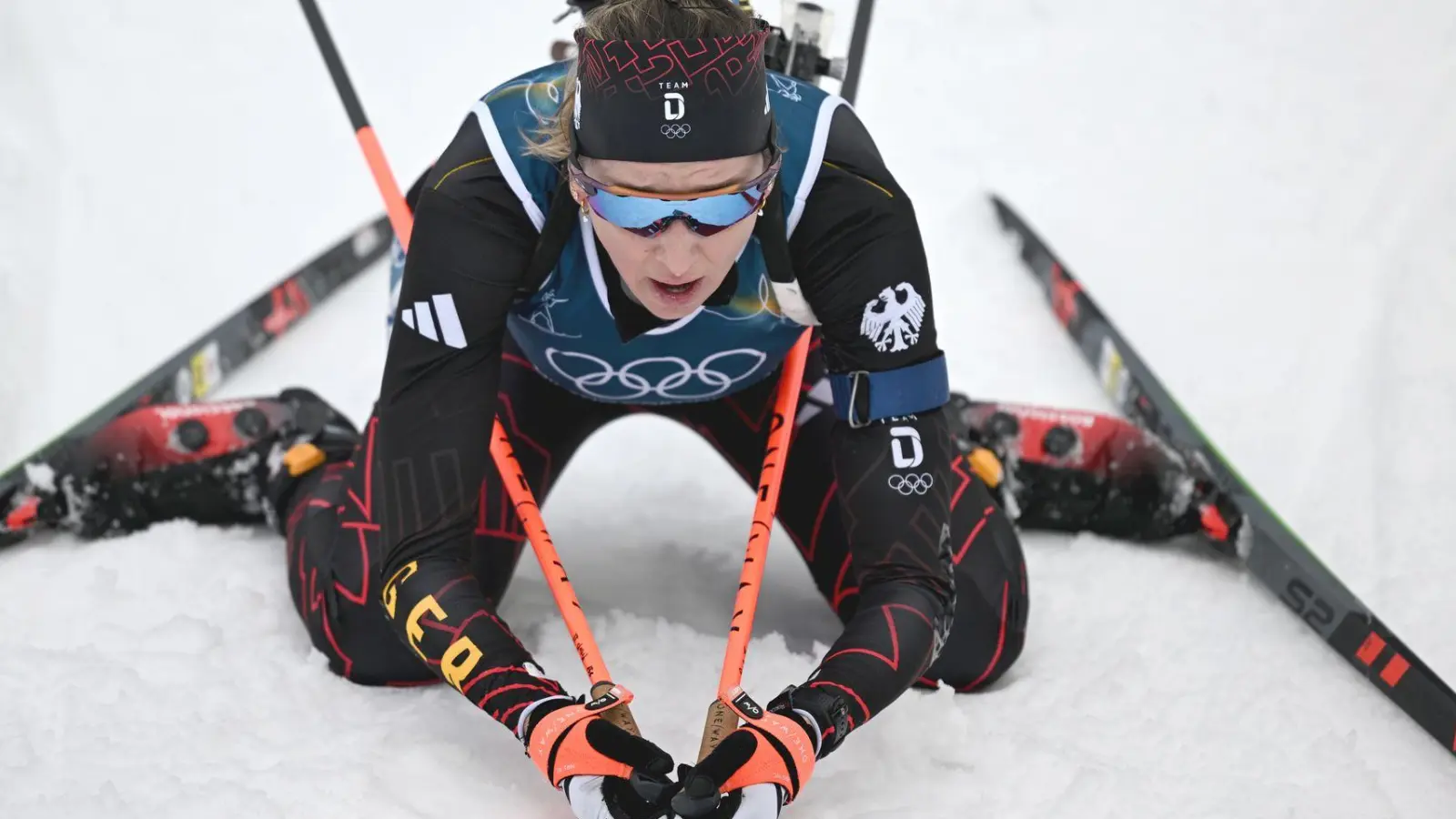 Franziska Preuß konnte am Ende nicht jubeln. (Foto: Hendrik Schmidt/dpa)