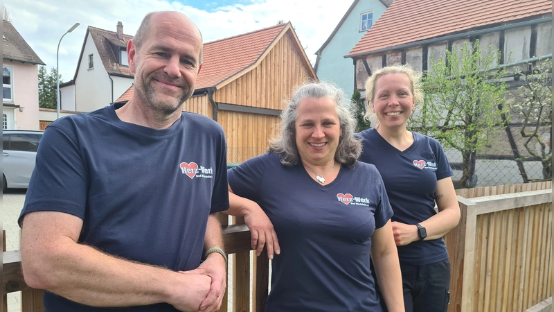 Die Köpfe hinter dem Verein Herz-Werk (von links): Udo Heubusch, Anja Jörk und Daniela Hartl. (Foto: Anna Franck)