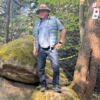 Heinz Meier, der Vizepräsident des Fränkischen Albvereins, auf einer seiner vielen Touren. (Foto: Monika Meier)