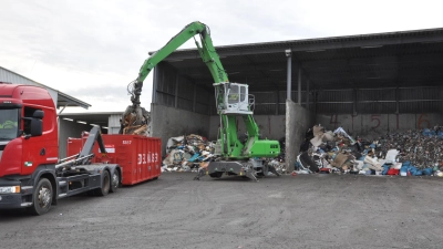 Auf der Müllumladestation und Deponie bei Aurach sind die Abfälle aus Stadt und Landkreis Ansbach eingelagert. Die sachgerechte Verwertung erfordert hohe Investitionen aus Umweltschutzgründen. (Foto: Jonas Volland)