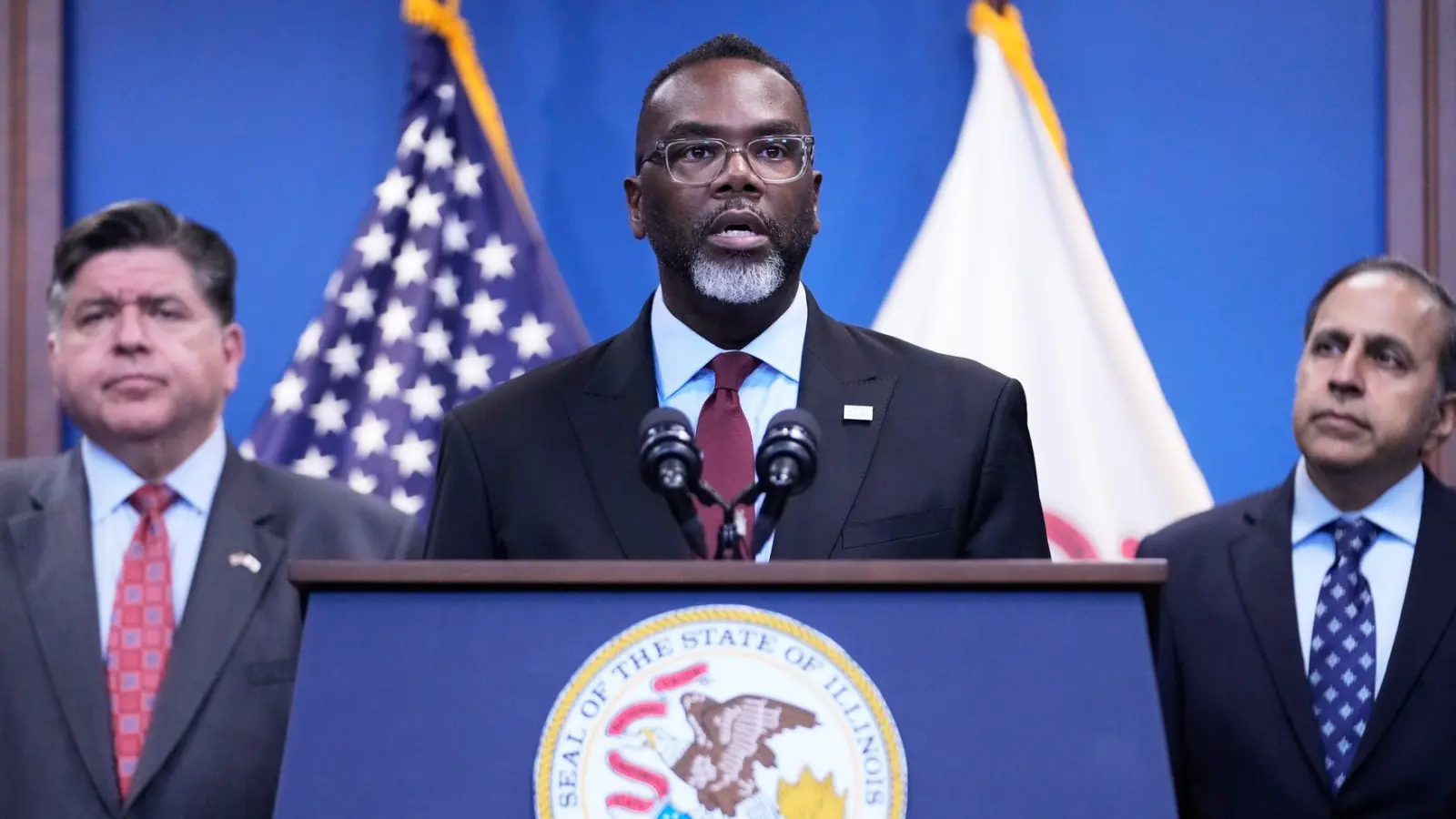 „Es ist sicherlich nicht das erste Mal, dass Donald Trump ungerechtfertigt die Verhaftung eines schwarzen Mannes fordert“, sagt Bürgermeister Johnson. (Archivbild) (Foto: Nam Y. Huh/AP/dpa)