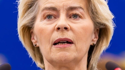 Vorherige Misstrauensanträge gegen Ursula von der Leyens EU-Kommission scheiterten deutlich. (Archivbild) (Foto: Philipp von Ditfurth/dpa)