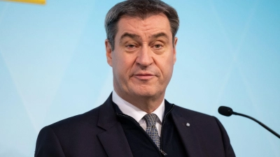 Markus Söder (CSU), Ministerpräsident von Bayern, nimmt nach einer Kabinettssitzung an einer Pressekonferenz teil. (Foto: Sven Hoppe/dpa/Archivbild)