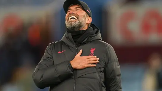 Liverpools Trainer Jürgen Klopp war nach dem Sieg gegen Aston Villa zufrieden. (Foto: Nick Potts/PA Wire/dpa)