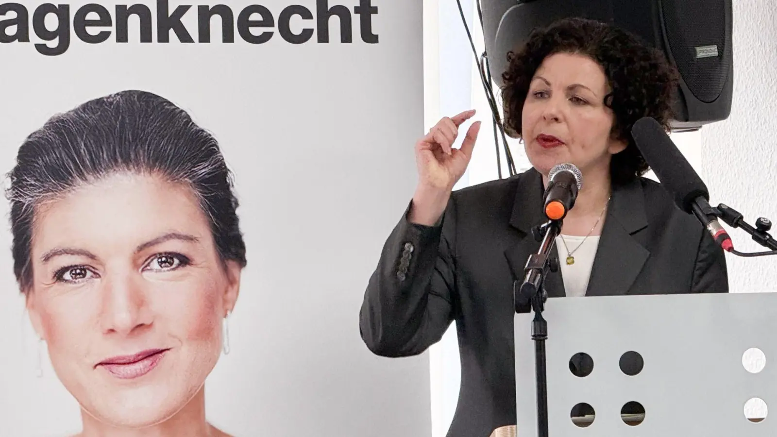 Zur Absenkung der hohen Sprit- und Energiepreise fordert die BSW-Bundesvorsitzende Amira Mohamed Ali die Rückkehr zu russischem Öl und Gas. (Foto: Iris Leithold/dpa-Zentralbild/dpa)