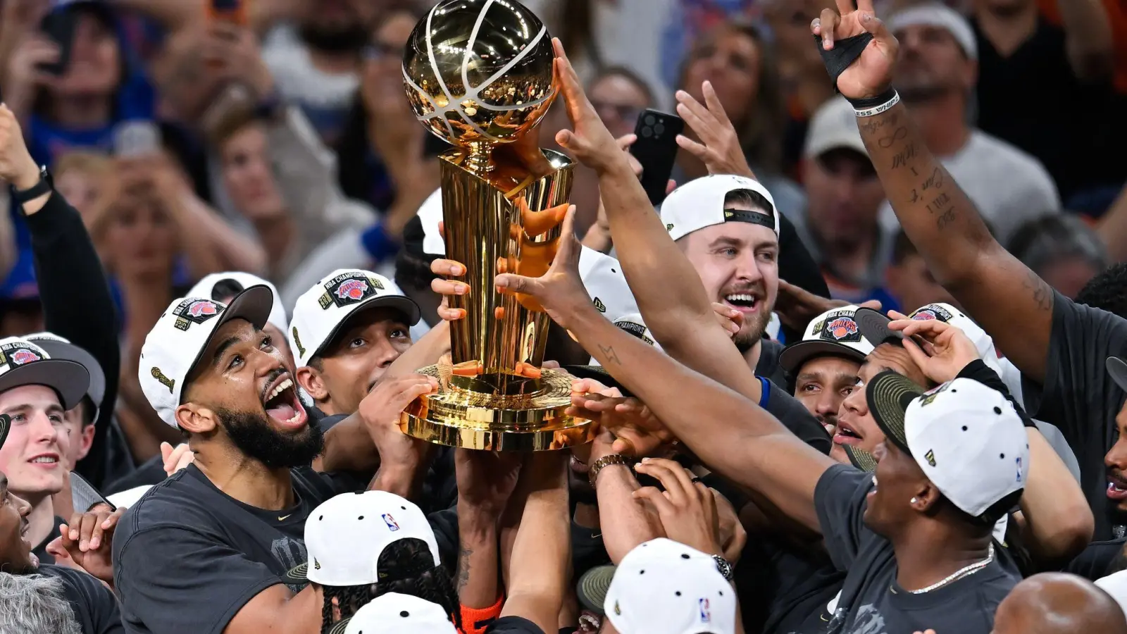 Die New York Knicks sind NBA-Chamion. (Foto: Darren Abate/FR115 AP/AP/dpa)