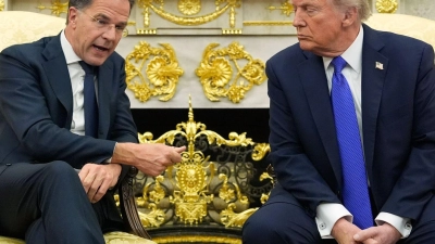 Nato-Chef Rutte besuchte US-Präsident Trump im Weißen Haus. (Foto: Alex Brandon/AP/dpa)