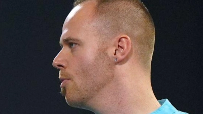 Chancenlos gegen Luke Woodhouse: Max Hopp. (Foto: Bradley Collyer/PA/AP/dpa)