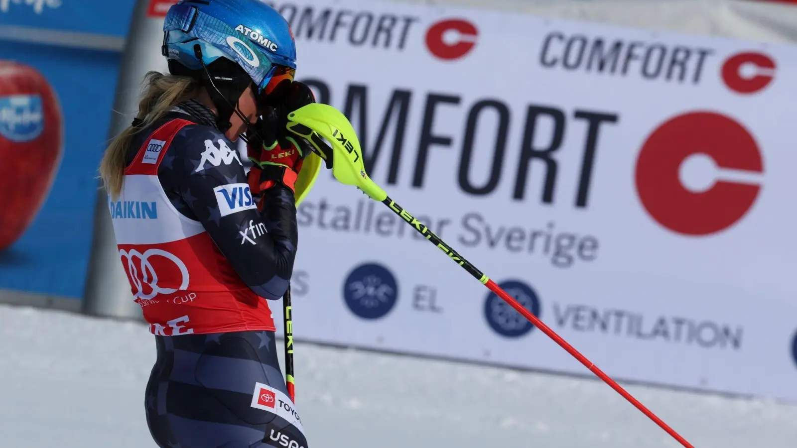 Ist nun alleinige Rekordhalterin im alpinen Skirennsport: Mikaela Shiffrin. (Foto: Alessandro Trovati/AP)