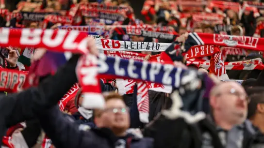 Fans von RB Leipzig halten ihre Fanschals in die Höhe. (Foto: Jan Woitas/dpa-Zentralbild/dpa)