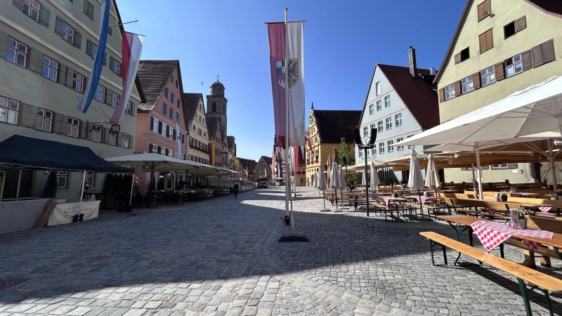 Am Vormittag nach der Party in der Dinkelsbühler Altstadt am Kinderzech-Dienstag sind die Spuren wieder beseitigt. (Foto: Sandra Walter)