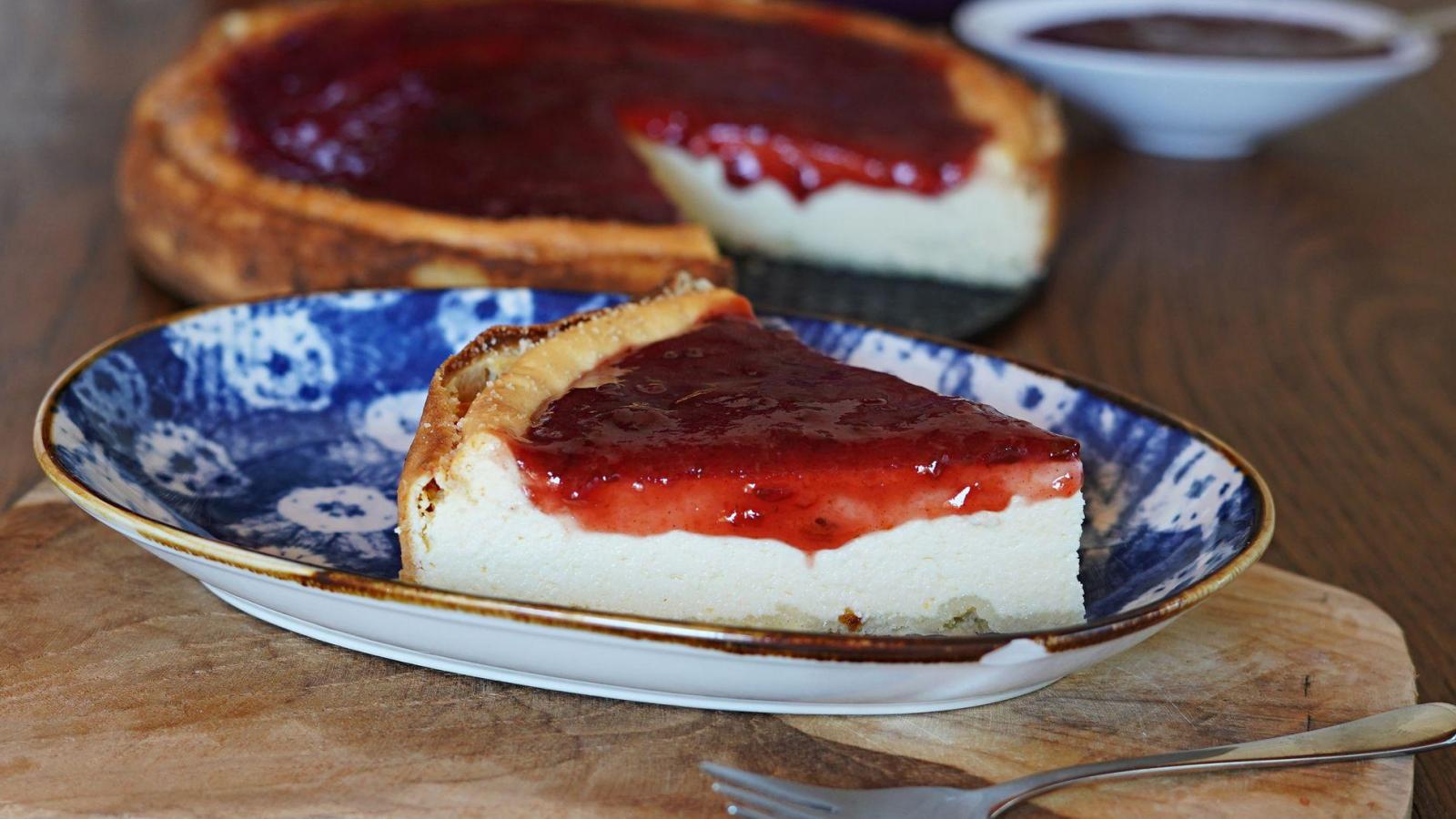 Plum on top! Cheesecake gets a fruity update