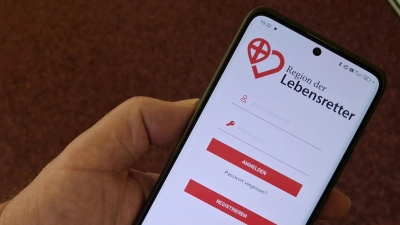 Mithilfe dieser App sollen die Ersthelfer alarmiert werden.  (Foto: Cheyenne Buchmann)