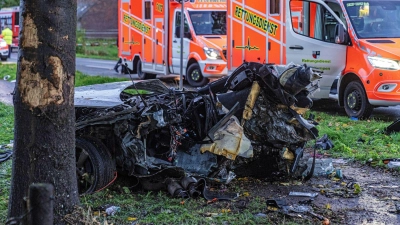 Drei Menschen fanden bei dem Unfall den Tod. (Foto: Arnulf Stoffel/dpa)