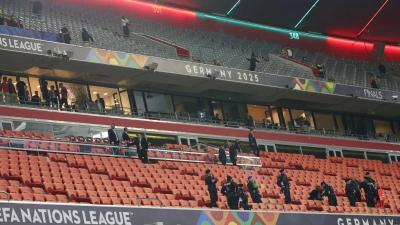 Ein Unfall hat das Nations-League-Finale überschattet. (Foto: Christian Charisius/dpa)