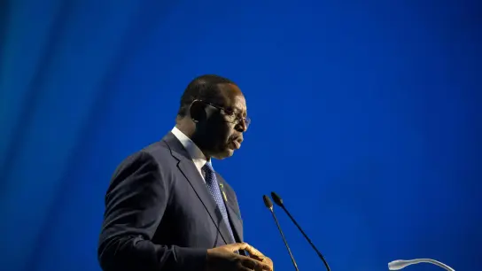 Senegals Präsident Macky Sall ist bestürzt über einen schlimmen Verkehrsunfall in seinem Land. (Foto: Gehad Hamdy/dpa)