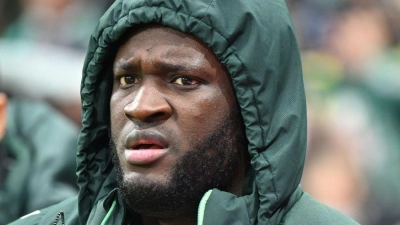 Konnte bei seiner Leihe zu Werder Bremen nicht überzeugen: Victor Boniface. (Archivbild)  (Foto: Carmen Jaspersen/dpa)