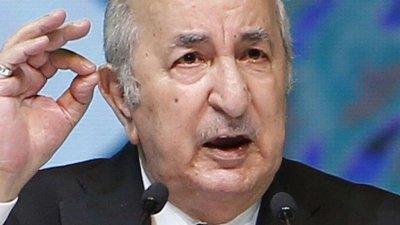 Algeriens Präsident Abdelmadjid Tebboune reagierte betroffen. (Foto: STR/AP/dpa)