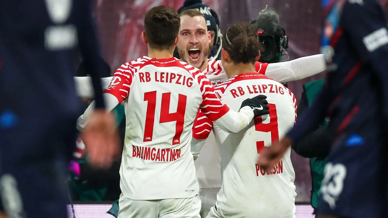 Leipzig zieht durch den Sieg gegen Heidenheim vorerst am BVB vorbei. (Foto: Jan Woitas/dpa)