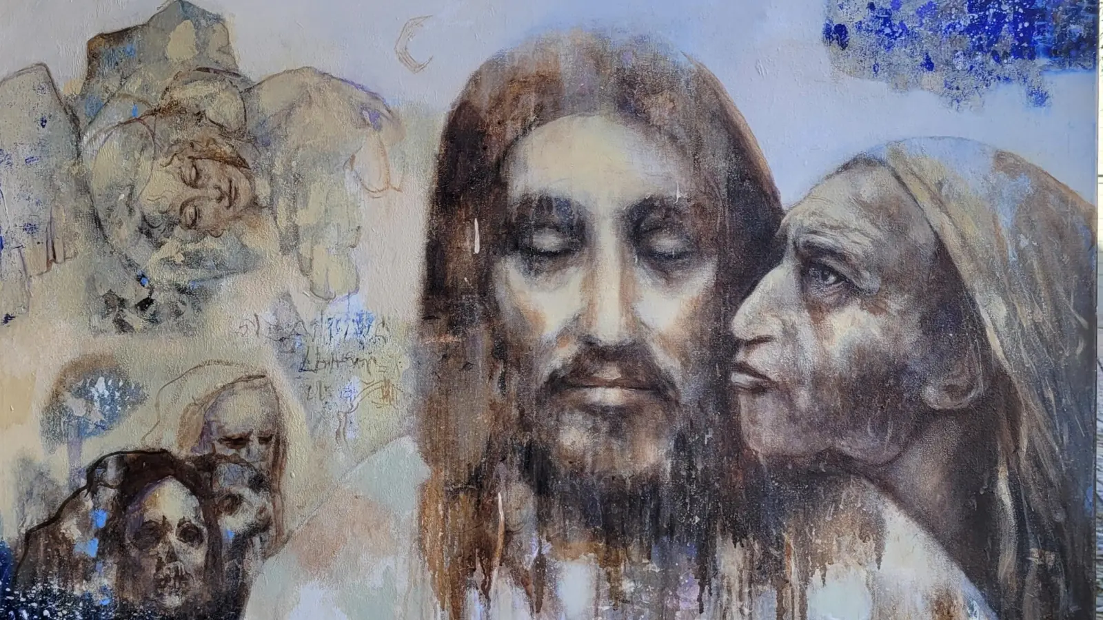 „Der Verrat“ gehört zu den Werken, die Reiner Grunwald in der Ansbacher Johanniskirche zeigt.  (Foto: Reiner Grunwald)