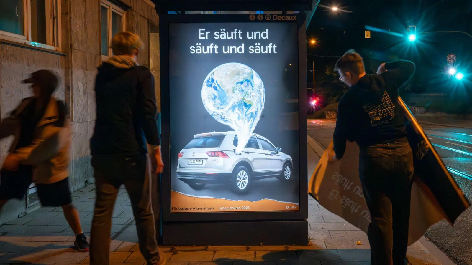 Schon vor der Eröffnung der IAA hatte es Proteste gegen die Messe gegeben.  (Foto: Peter Kneffel/dpa)
