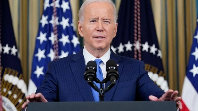 Wird er 2024 nochmal kandidieren? US-Präsident Joe Biden zögert die Entscheidung noch heraus. (Foto: Susan Walsh/AP/dpa)