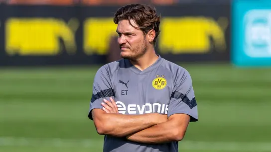 BVB-Trainer Edin Terzic ist mit Unterbrechung seit sieben Jahren bei Borussia Dortmund. (Foto: Marco Steinbrenner/dpa)