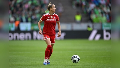 Giulia Gwinn hat zuletzt mit einer Bandage gespielt. (Archivbild) (Foto: Fabian Strauch/dpa)
