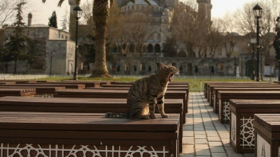 In Istanbul leben viele Straßenkatzen. (Foto: Emrah Gurel/AP/dpa)
