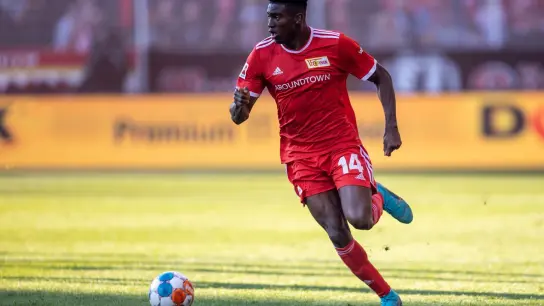 Taiwo Awoniyi spielt künftig für Nottingham Forest. (Foto: Andreas Gora/dpa)